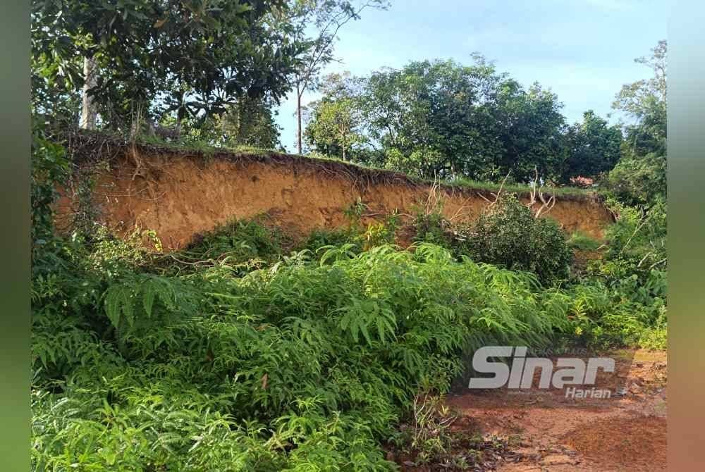 Keadaan hakisan tanah yang berlaku.