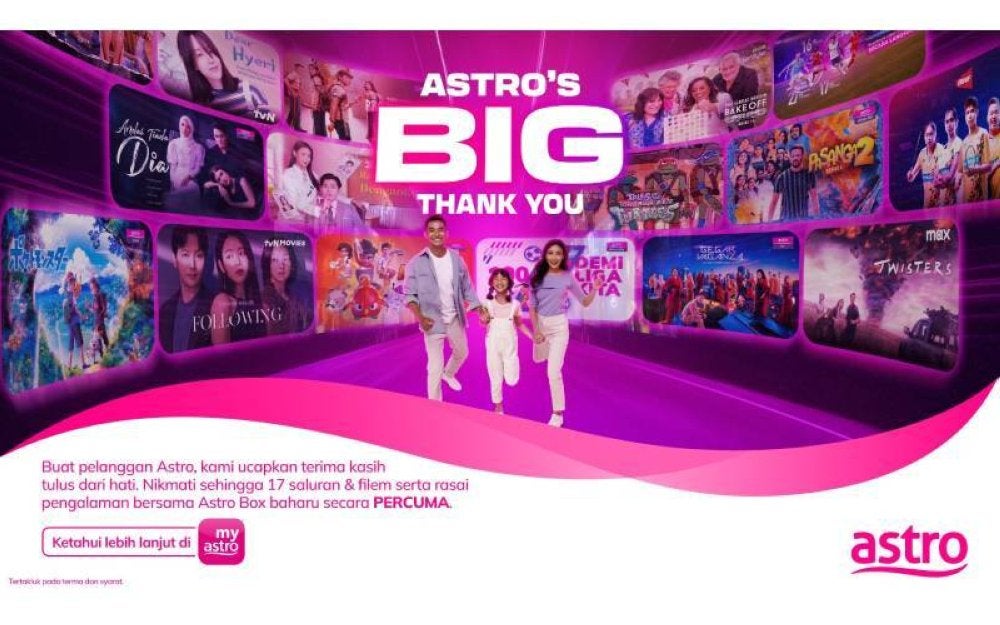 Astro menghargai pelanggan dengan menyediakan pelbagai tawaran menarik sempena kempen Astro’s Big Thank You.
