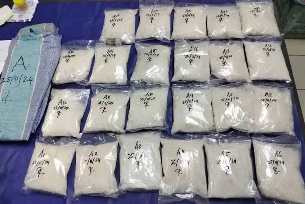 Antara dadah yang dirampas - Foto IPD Seri Alam