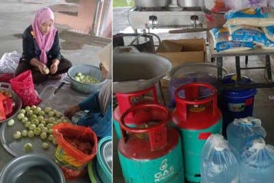 Hanya tiga orang tampil membantu Persatuan Pembangunan dan Kebajikan Rakyat Mukim Kandis Bachok (PERAPAT) untuk menyediakan masakan kepada mangsa pasca banjir.