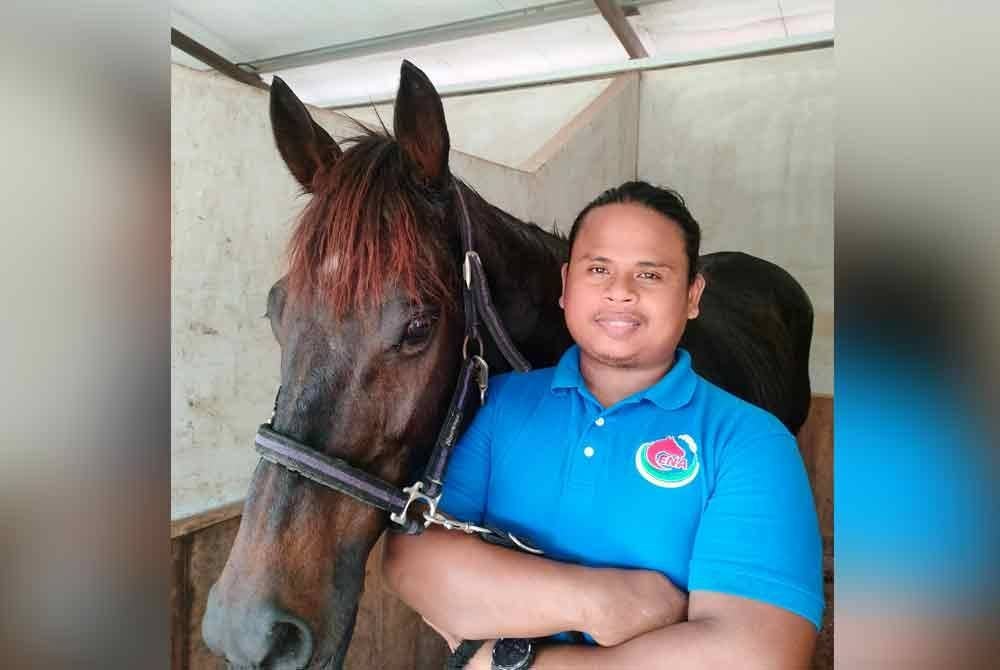 Muhammad Rizuan ketika ditemui di Madad Horse Academy baru-baru ini.