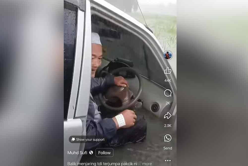 Tangkap layar video yang dimuat naik Muhd Sufi menerusi Facebook baru-baru ini.