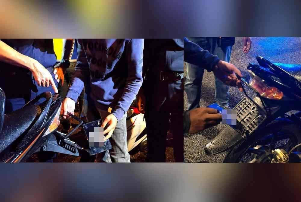 Remaja lelaki 17 tahun tunggang motosikal dengan menggunakan nombor plat yang diterbalikkan ditahan dalam Op Khas Samseng Jalanan di Tol Senawang