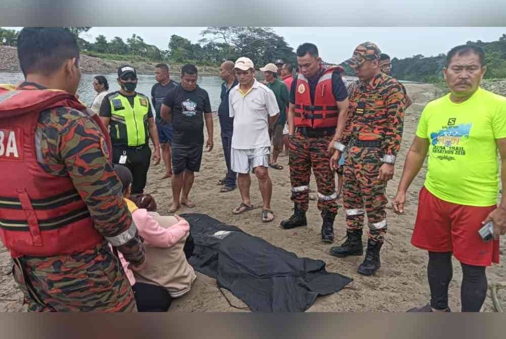 Mangsa ditemukan lemas di Sungai Kadamaian, Kampung Piasau, Kota Belud.