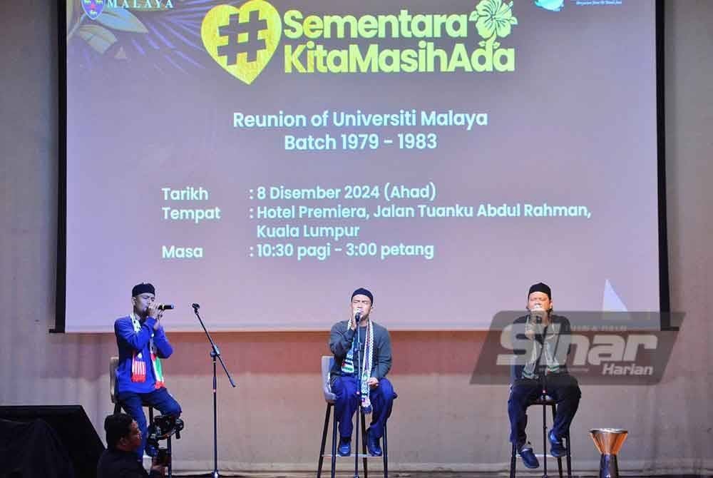 Majlis turut dihiburkan dengan tiga buah lagu dendangan kumpulan nasyid terkenal, Raihan. FOTO SINAR HARIAN/ ASRIL ASWANDI SHUKOR.