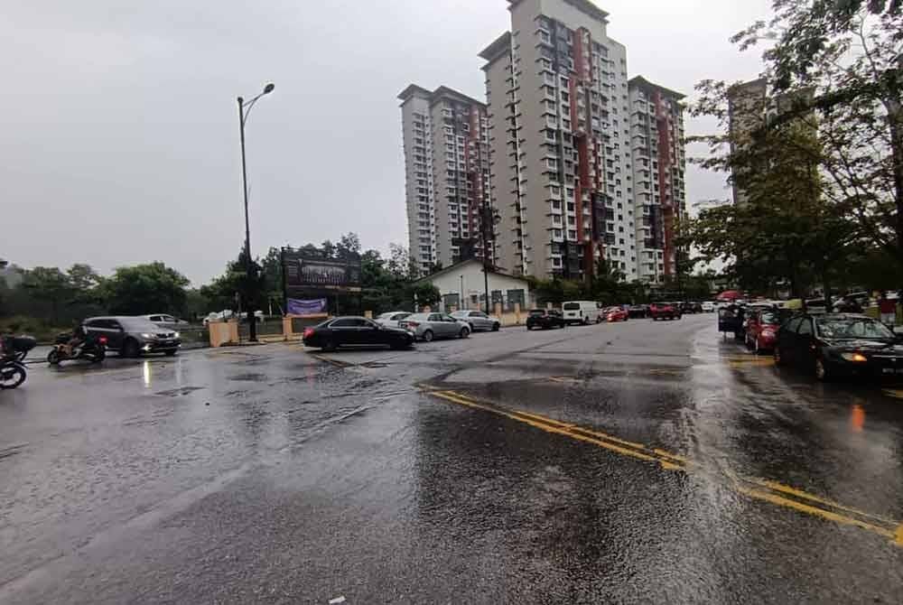 Keadaan di lokasi selepas banjir surut.