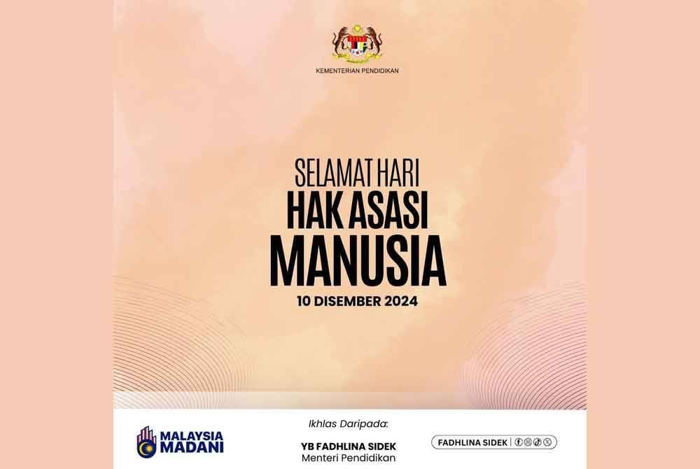 Hantaran dimuat naik Fadhlina di Facebook pada Selasa.