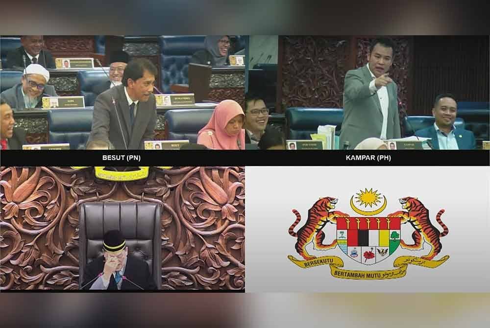 Kekecohan yang berlaku pada sesi petang sidang Dewan Rakyat pada Rabu.