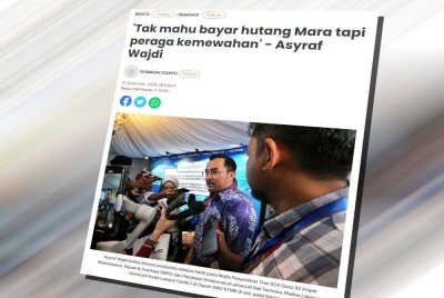 Laporan Sinar Harian pada Selasa.