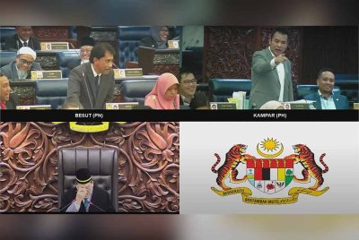 Kekecohan yang berlaku pada sesi petang sidang Dewan Rakyat pada Rabu.