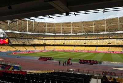 Keadaan permukaan padang Stadium Nasional Bukit Jalil kelihatan diselenggara dengan baik dan tampak bersedia menjelang perlawanan kedua Kumpulan A Piala ASEAN 2024 antara Malaysia dan Timor-Leste di sini malam ini.