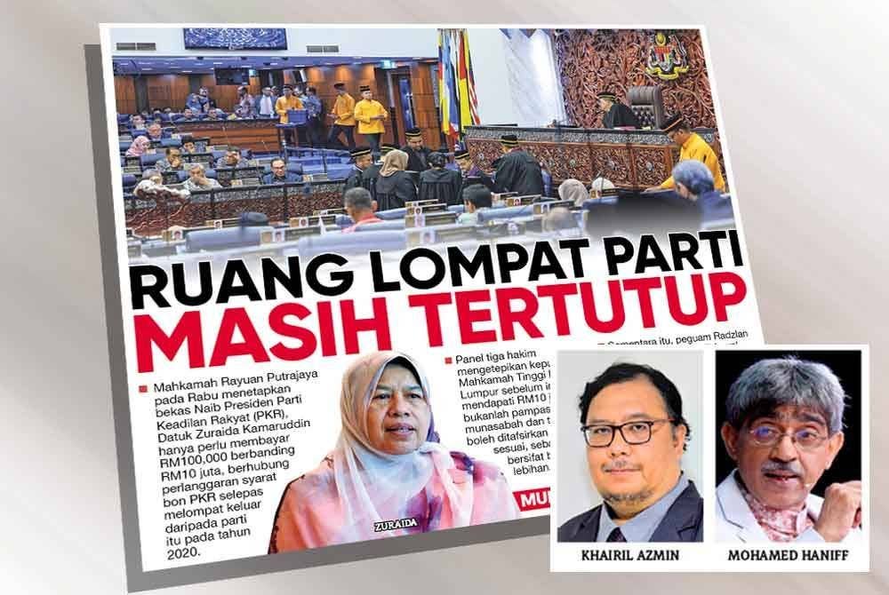 Muka depan Sinar Harian pada Khamis.