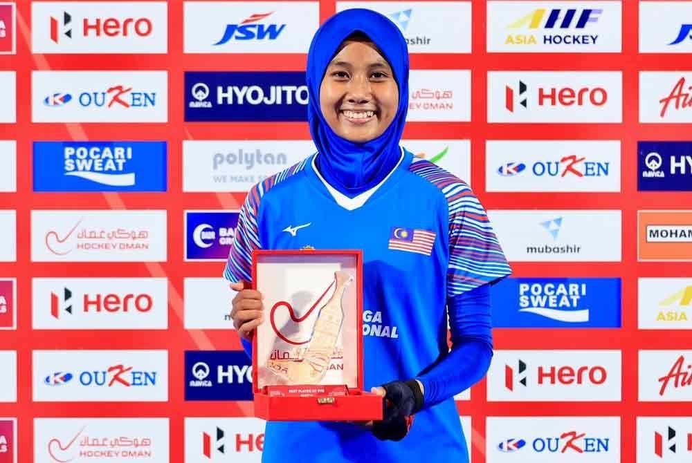 Zati Alyani pemain terbaik perlawanan. Foto: Asian Hockey Federation