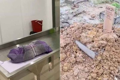 Jenazah seorang bayi lelaki dibekukan dalam peti sejuk mayat selama kira-kira dua minggu di sebuah hospital swasta di Klang dipercayai selepas bapanya tidak mempunyai wang untuk membayar bil.