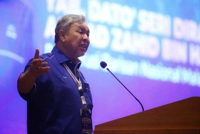 Ahmad Zahid ketika berucap pada Konvensyen BN Kedah di Bedong pada Sabtu.