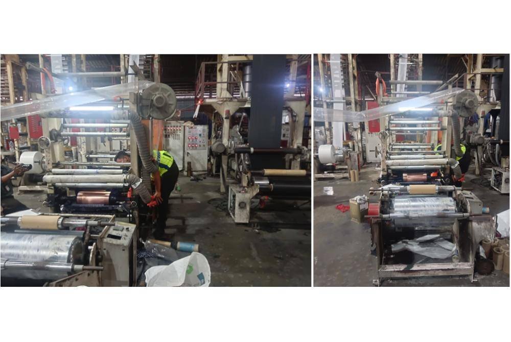 Pasukan operasi Bahagian Penguatkuasaan dan Kawalan KDN melaksanakan Ops Tera bagi memeriksa syarikat percetakan yang masih berdegil untuk memohon lesen mesin cetak.