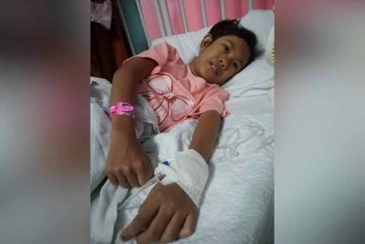 Puteri Lina Anati berusia 8 tahun didiagnos dengan masalah tetralogi fallot (TOF) iaitu sejenis kecacatan jantung.