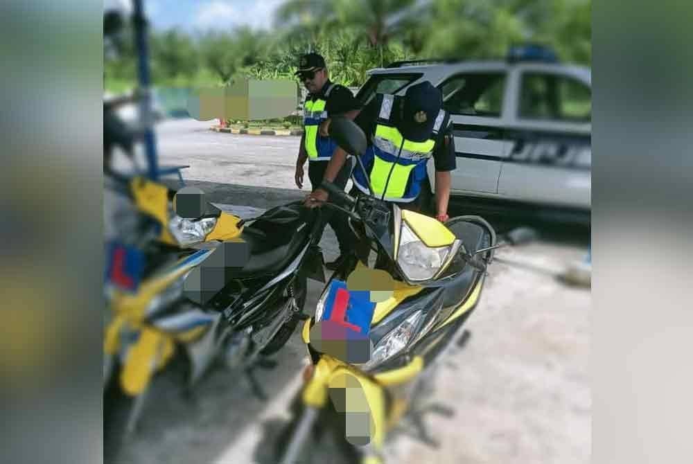 Pemeriksaan turut melibatkan kenderaan digunakan untuk sesi latihan kepada calon memandu.