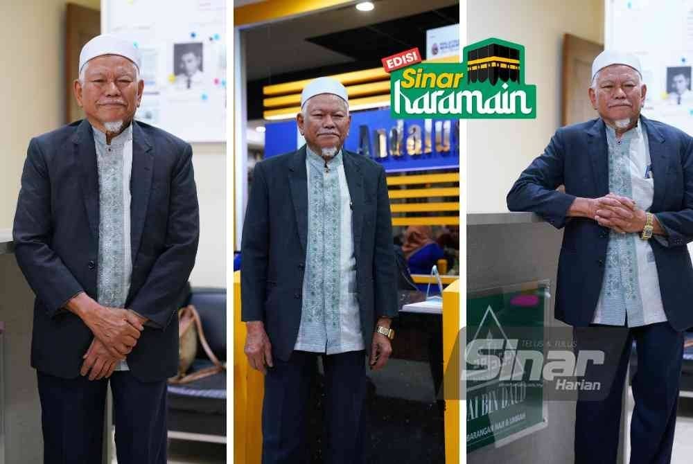 PENGALAMAN lima dekad terlibat dalam industri perkhidmatan haji dan umrah membuatkan Ustaz Md Daud sentiasa menjadi rujukan dan 'buruan' ramai. -Foto: MOHD HALIM ABDUL WAHID