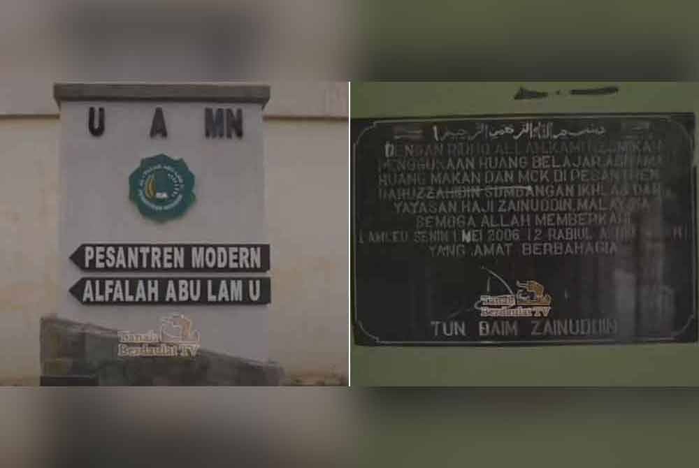 Tangkap layar video dimuat naik Tanah Berdaulat TV di Youtube pada Isnin.