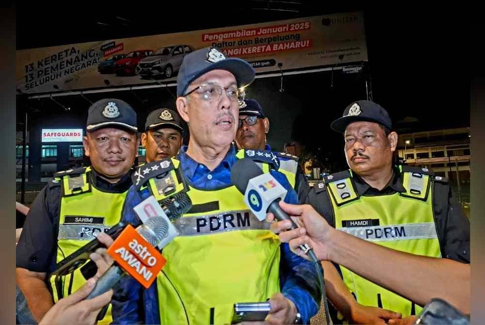 Zulkafli dalam sidang media pada Rabu sempena Operasi Bersepadu Ambang Tahun Baharu 2025 Kontinjen Perak.