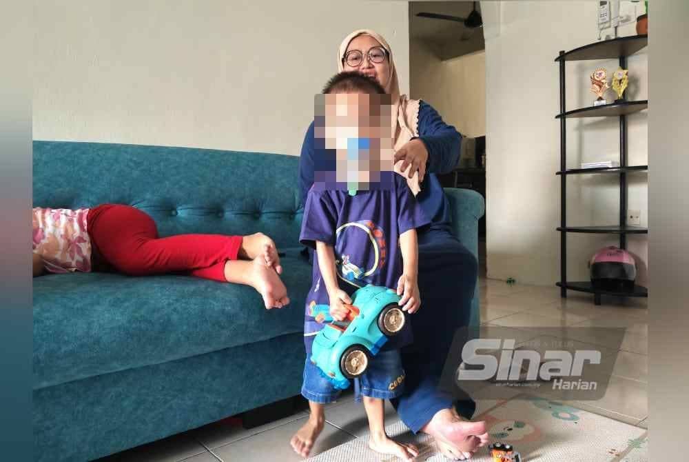 Nufail kini sudah boleh berjalan genap usianya tiga tahun.