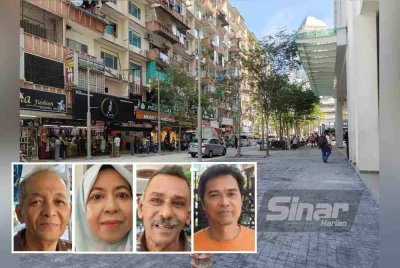 Laluan pejalan kaki yang ditutup susulan insiden tanah jerlus 23 Ogos lalu kembali dibuka pada Selasa. Gambar kecil: Rizal, Hayati, Sahul Hamid, Zulkifli