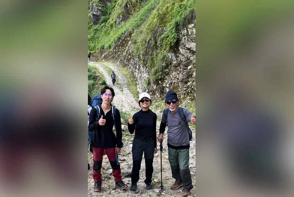 Syahrulnizam (kiri), Nur Alesya Maisara (tengah) dan Hamid.