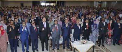 Suasana ketika Majlis Perhimpunan Pentadbiran Kerajaan Negeri Sembilan Tahun 2025, di Dewan Majlis Bandaraya Seremban di sini pada Selasa. 