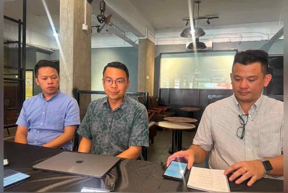 Chean Chung (tengah) yang hadir ke Kota Bharu pada Rabu.