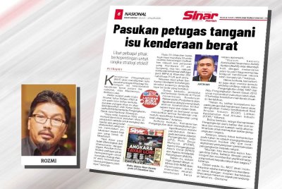 Laporan Sinar Harian pada 7 Januari lalu. (Gambar kecil: Profesor Dr Rozmi Ismail)