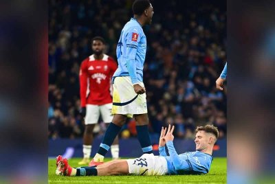 McAtee meledak hatrik di Stadium Etihad. Foto Agensi