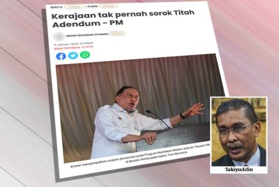 Pas mendakwa penjelasan Perdana Menteri berhubung isu Titah Adendum bukan sahaja lemah dan mengelirukan, tetapi berpotensi mencetus konflik undang-undang dan krisis Perlembagaan.