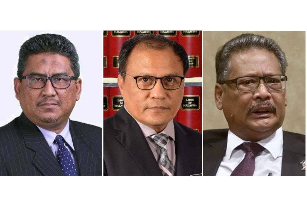 Ahmad Terrirudin (kiri), Mohd Dusuki dan Apandi.