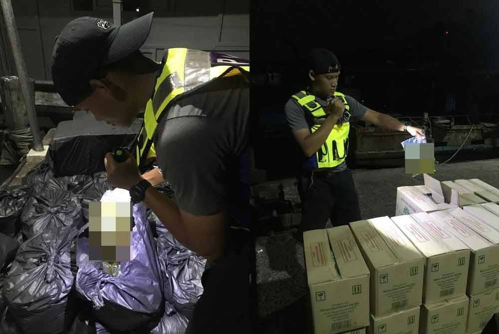 Minyak masak peket dan petrol yang dirampas cuba diseludup keluar ke negara jiran.