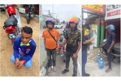 PATI yang ditahan pihak berkuasa dalam operasi pada Jumaat.