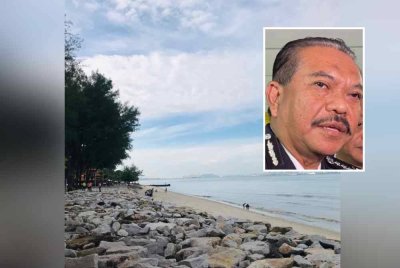 Pantai Robina, Butterworth. Gambar kecil: Hamzah