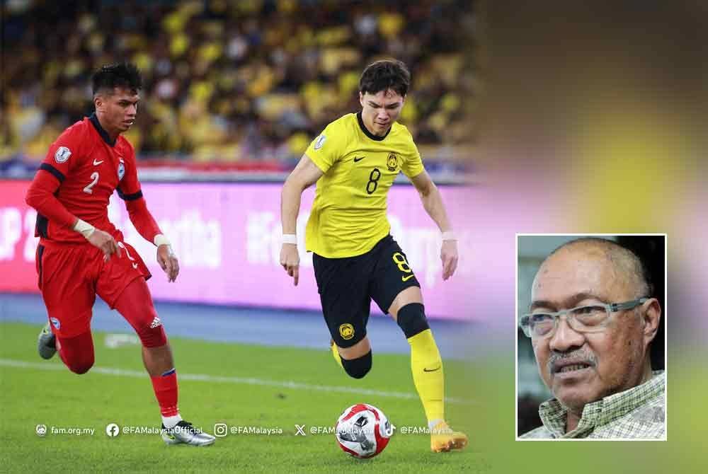 Wilkin (kiri) antara pemain warisan yang dimiliki Harimau Malaya. GAMBAR KECIL: JAMAL NASIR