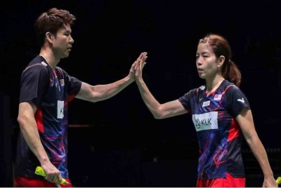 Soon Huat-Shevon Lai mara ke pusingan kedua Terbuka India 2025 dengan menundukkan pasangan Indonesia, Rinov Rivaldy-Lisa Ayu Kusumawati. Foto Bernama