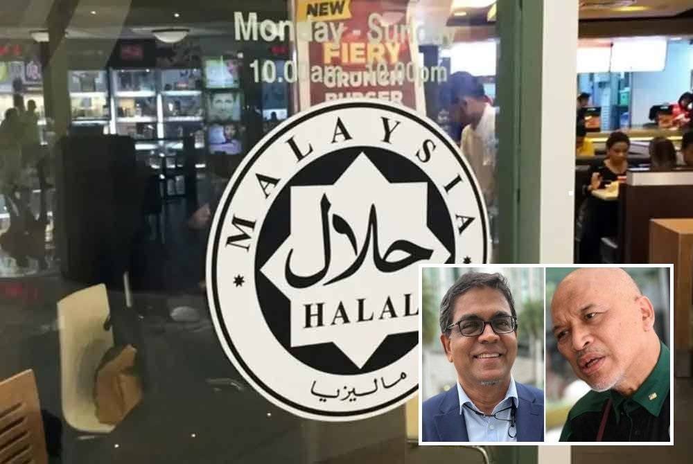 Cadangan untuk mewajibkan setiap restoran dan syarikat makanan di negara ini memiliki sijil halal mencetuskan pelbagai reaksi daripada banyak pihak. (Gambar kecil: Mohd Jamaludin Shamsudin, Datuk Nadzim Johan)
