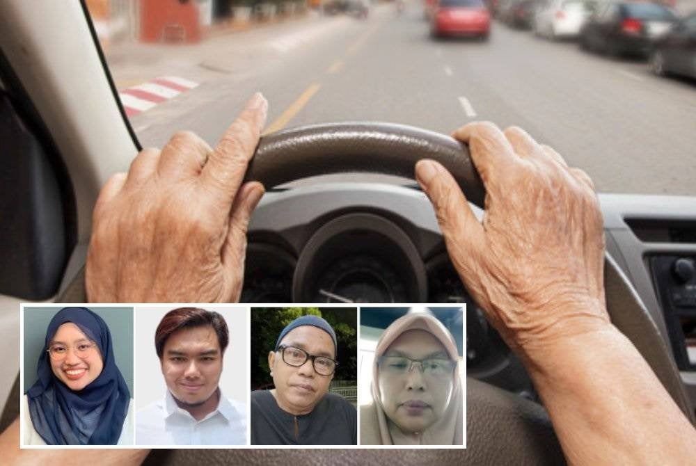 Kebelakangan ini, banyak peristiwa kemalangan membabitkan warga emas berumur 70 tahun ke atas dan kesalahannya adalah berpunca daripada kecuaian diri sendiri. (Gambar kecil: Dhia Iwana, Muhammad Iqbal Harraz, Muhamad Tahir, Sabariah)