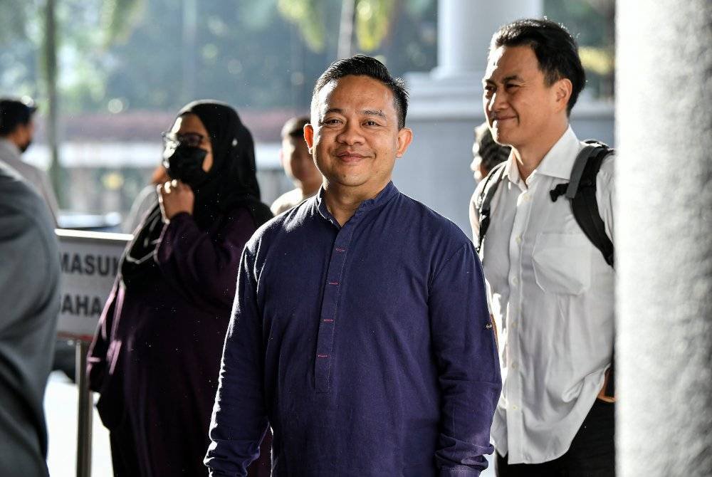 Wan Saiful hadir bagi sambung perbicaraan kes pengubahan wang haram dan rasuah yang dihadapinya berhubung projek Jana Wibawa di Mahkamah Sesyen, pada Khamis. Foto Bernama