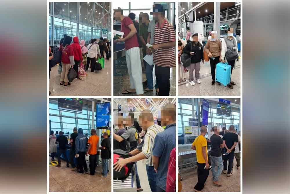 Seramai 107 PATI dari lima negara telah dipindahkan dari Depot Imigresen Langkap untuk dihantar pulang ke negara asal pada Rabu. Foto Imigresen Perak