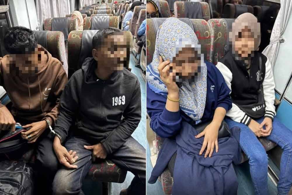 Antara PATI yang ditahan dalam operasi di Machang dan Kuala Krai.