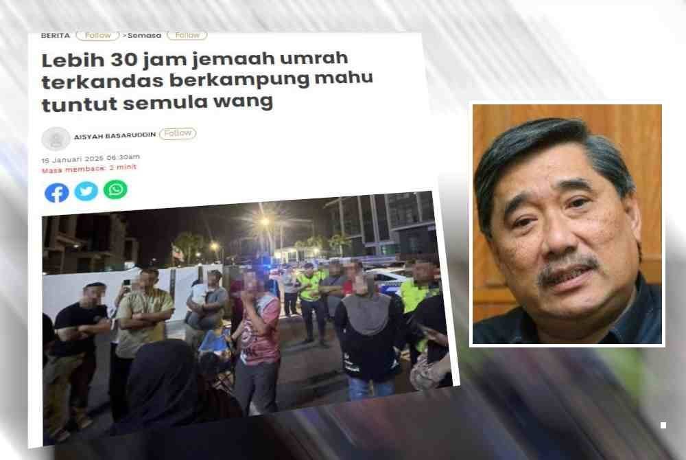 Jumlah jaminan bank RM250,000 mungkin tidak mencukupi bagi menampung kos bakal jemaah sekiranya berlaku sebarang kecemasan. Foto kecil: Razali