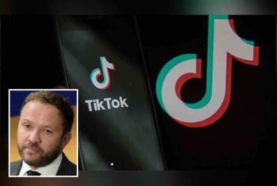 TikTok didakwa menyebarkan maklumat palsu dan menjadi platform untuk memanipulasi pilihan raya. Gambar kecil: Margus Tsahkna. Foto Agensi