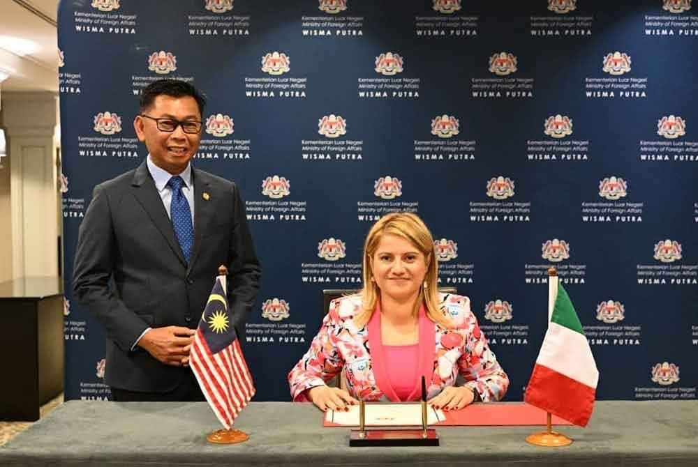 Lawatan Kerja Timbalan Menteri Luar Itali, Maria Tripodi ke Malaysia pada Isnin. Foto Wisma Putra