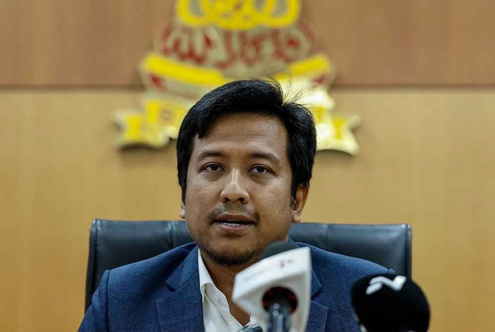 Mohd Najwan bercakap ketika sidang media selepas Mesyuarat Jawatankuasa Pengelola (Induk) Sukma XXII Selangor 2026 di Bangunan Sultan Salahuddin Abdul Aziz Shah pada Isnin. Foto Bernama