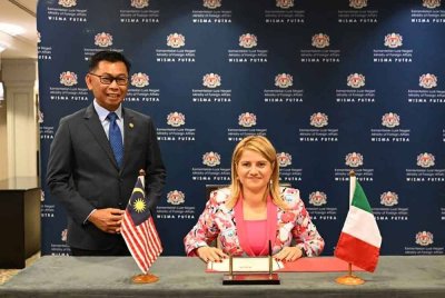Lawatan Kerja Timbalan Menteri Luar Itali, Maria Tripodi ke Malaysia pada Isnin. Foto Wisma Putra