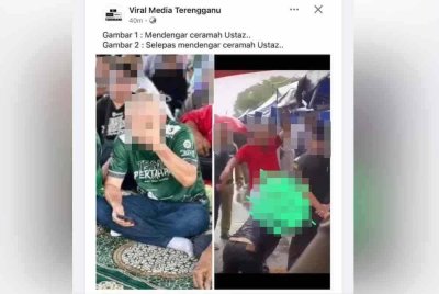 Gambar yang tular mengaitkan Pas dengan kes pukul lelaki orang kurang upaya (OKU).